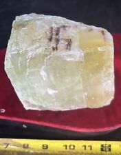 Green calcite crystal 4” x 4” x 3” picture