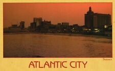 Vintage Postcard Boardwalk Lights at Night Atlantic City New Jersey NJ picture