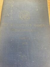 Vintage Rare 1915 2nd Edition US Navy Blue Jackets Manual In VG Shape picture