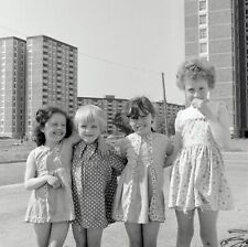 Black and White Photo Four  Friends on the Street  8x10  Reprint  A -14 picture