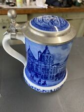Berlin Design Genuine Blue China Stein of German Towns - The Old market 1840 picture