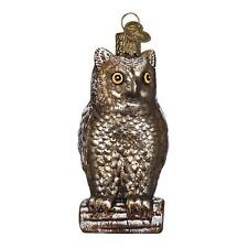 Old World Christmas Vintage Inspired Wise Old Owl Holiday Ornament Glass picture