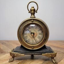 VTG Rue Juliette Timeworks Inc Berkeley California Brass Quartz Desk Clock picture