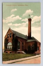 Roslindale MA-Massachusetts, Pumping Station, Vintage c1910 Postcard picture