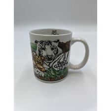 Busch Gardens Tampa Porcelain Coffee Mug White Tiger picture