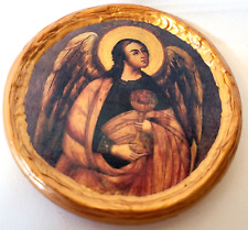 Saint Archangel Gabriel Ecclesiastic Byzantine Greek Orthodox Round Church Icon picture
