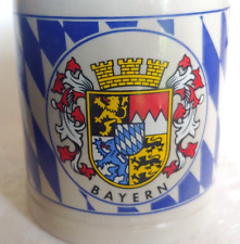 Vintage, Bayern Crest Coat of Arms Germany Beer Stein Mug Ceramic Mug Barware picture