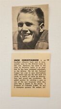 Jack Christiansen Detroit Lions 1954 Football SWYB Player Panel picture