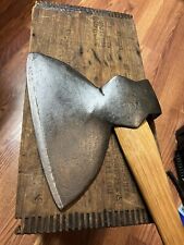 Beautiful Antique (1896 Stamp) Large William Beatty & Son Hand Forged Broadaxe. picture