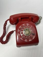 Vintage 1950's Red Western Electric Bell System 500M Rotary Phone Telephone Prop picture