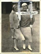 1938 Press Photo Estelle Page & Dorothy Traung at National Golf Championship, IL picture