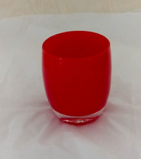 Glassybaby Candle Red/Orange  3 3/4'' H picture