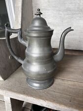 Antique 19th Century American Pewter Coffee Flagon By Boardman & Co. New York picture