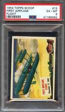 1954 TOPPS SCOOP R714-19 #15 FIRST AIRPLANE FLIGHT PSA 6  *DS8024  picture