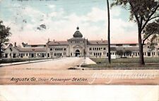 GA~GEORGIA~AUGUSTA~UNION PASSENGER STATION~EARLY~MAILED 1906 picture