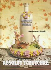 ABSOLUT Vodka 1-Page Magazine PRINT AD 1998 absolut tchotchke TACKY FIGURINE picture