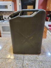 Vintage Olive Drab U.S. Army Jerry Can Metal Water Can Vietnam War Era picture