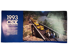 Vintage 1993 CSX Train Para. Railroad Wall Art Calendar Clipping 22