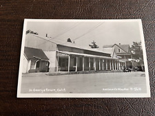RPPC Georgetown California Street Scene at Miners Club Bar 1940s era picture