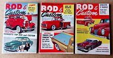 Lot Of 3 Vintage 1958 / 1959 ROD & CUSTOM Mini Magazines Rodding Car Plymouth ++ picture