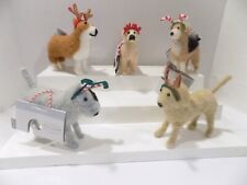Target wondershop 2023 New Set of 5 Plush Dog Ornaments Variety picture