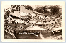 Vintage Postcard Iowa Arcadia IA Tornado Cyclone Real Photo Mrs. Newhouse Home picture