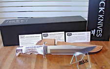 CUSTOM BUCK KNIFE 119 CKS SPECIAL BOS S30V BLADE ELK ANTLER HANDLE LETHER SHEATH picture