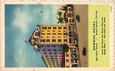 Vintage Postcard- 220. BOWMAN HOTEL MIAMI BEACH FL. UnPost 1930 picture