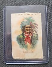 1910 S67 Geronimo Tobacco Silk #6 Non Sports Trading Card Factory 649 picture