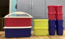 Tupperware Pack N Carry 12 pc-Lunch Stackable Click to Go Set-NEW-SHIPPING INCL picture