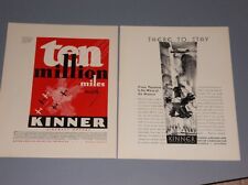 2 1930 KINNER AIRPLANE MOTORS ADS KINNER AIRPLANE AND MOTOR CORPORATION ADS picture