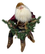 Santa Claus Shelf Sitter Christmas Holiday Figurine Renaissance Victorian Red picture