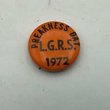 1972 Preakness Day LGRS Button Pin Pimlico Horse Race Bee Bee Bee Vintage  D6 picture