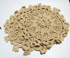 Lot of 6  Doilies Crochet Lace Round Handmade Coasters  5