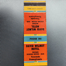 Vintage Matchcover David Wilmot Hotel Towanda Pennsylvania picture