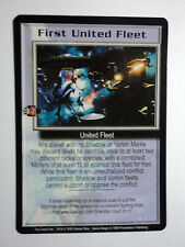 1998 BABYLON 5 CCG - THE GREAT WAR - RARE CARD - FIRST UNITED FLEET  picture
