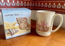 Vintage Otagiri Coffee Mug Cup Seashells Ocean Theme Japan Never Used picture