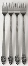 Set 4 Oneida 1881 ROGERS DANISH COURT Cocktail Seafood Fork Stainless Flatware picture