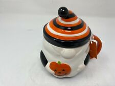 Lang Design Ceramic 20oz Orange & Black Gnome Mug with Topper CC01B07010 picture