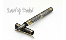 LOM Handmade Damascus Steel Smooth Writing Fountain Pen Best Christmas Gift picture