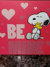 New Peanuts Snoopy Wall Or Desk Wood Be Mine Sign Plaque Great Gift love Picture picture