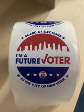 New York City NYC “I’m A Future Voter” Kids Sticker 2021 Mayor Election picture
