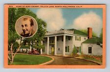 North Hollywood CA-California, Home Of Bing Crosby, Toluca Vintage Postcard picture