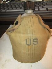 Original US Army WW2 Canteen NO LIFT SNAPS Cover 1945 AGM CANTEEN 1945 TACU CUP picture