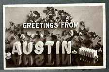 RPPC Postcard Greetings From Austin  Minnesota  Real Photo picture