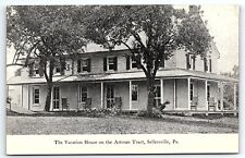 c1910 SELLERSVILLE PA VACATION HOUSE ON THE ARTMAN TRACT UNPOSTED POSTCARD P4028 picture