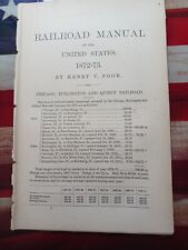 1872 Train Report CHICAGO BURLINGTON & QUINCY RAILROAD Galesburg Yates City IL  picture
