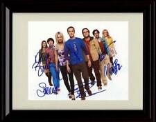 16x20 Framed The Big Bang Theory Cast Autograph Promo Print - Landscape picture