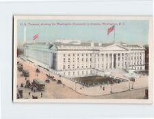 Postcard US Treasury Showing Washington Monument in Distance Washington DC picture