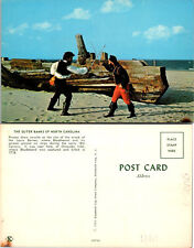 Pirates at the wreck of Laura Barnes Outer Banks NC Postcards unused 51673 picture